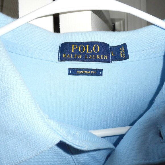 RALPH LAUREN POLO SHRT MENS LT BLUE - Picture 12 of 13